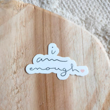 Afbeelding in Gallery-weergave laden, I Am Enough Affirmatie Sticker 6.0x3.5cm
